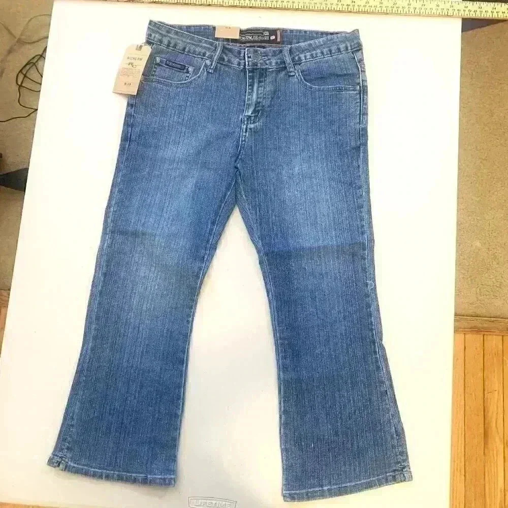 NWT RICH COW Junior Capri Jeans Size 13